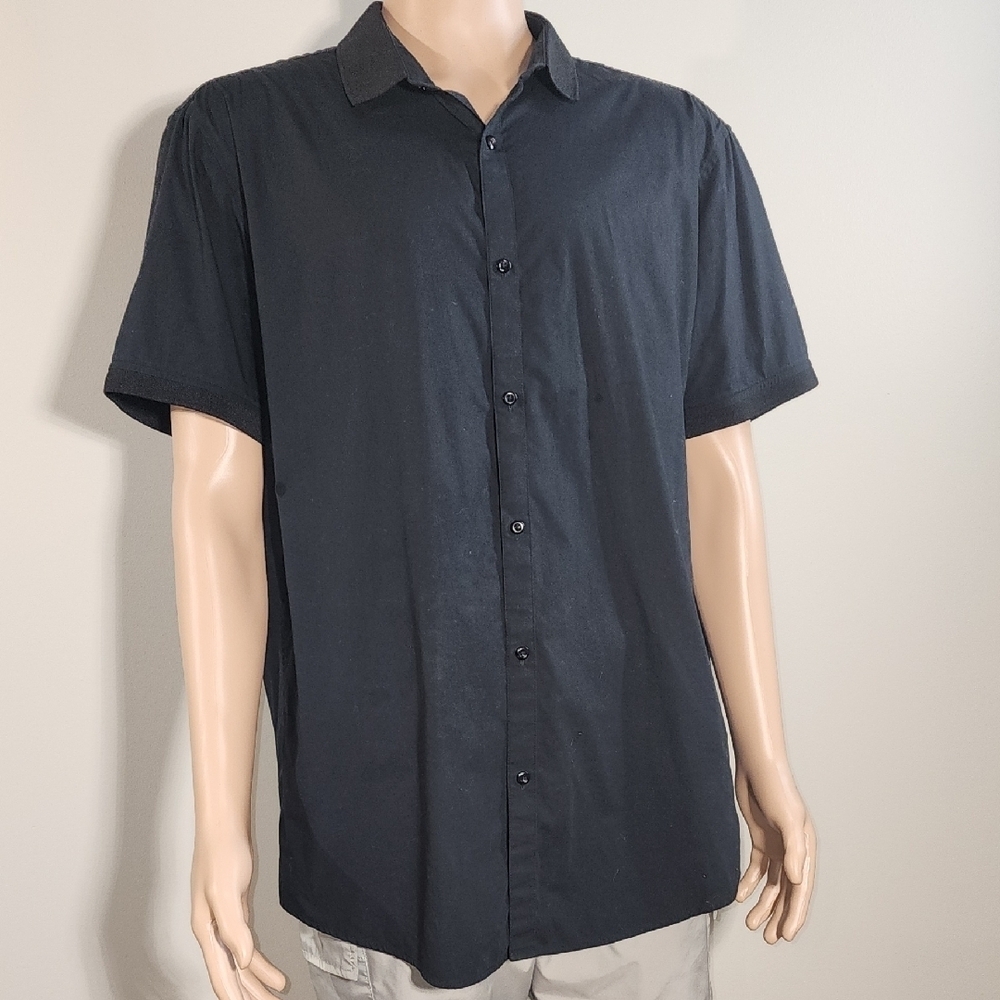 INC International Concepts Men's Dark Button Down Shirt